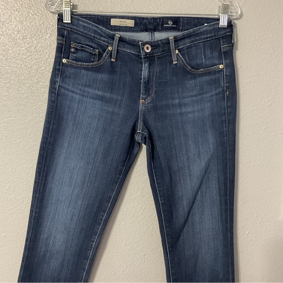 Adriano Goldschmied AG Jeans The Stilt Cigarette Leg Size 27 Dark Blue Women's - Picture 3 of 11